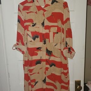 TOPSHOP Swan high-low tunic